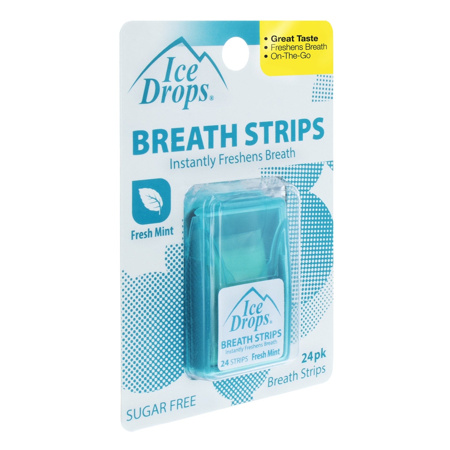 Oralabs Ice Drops Fresh Mint Breath Strips, 24-ct. Packs