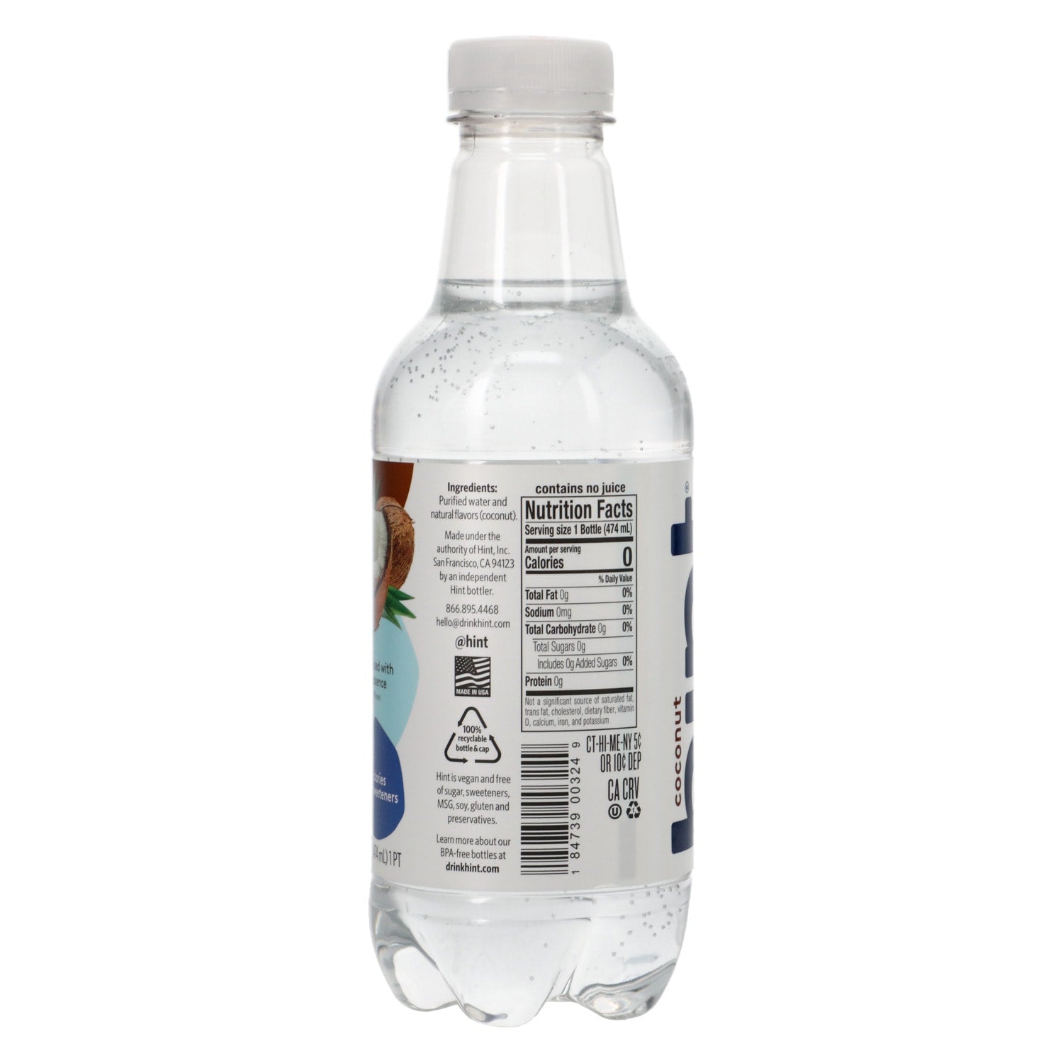 Hint Coconut Water Infused With Coconut Essence And Other Natural Flavors, 1-ct.