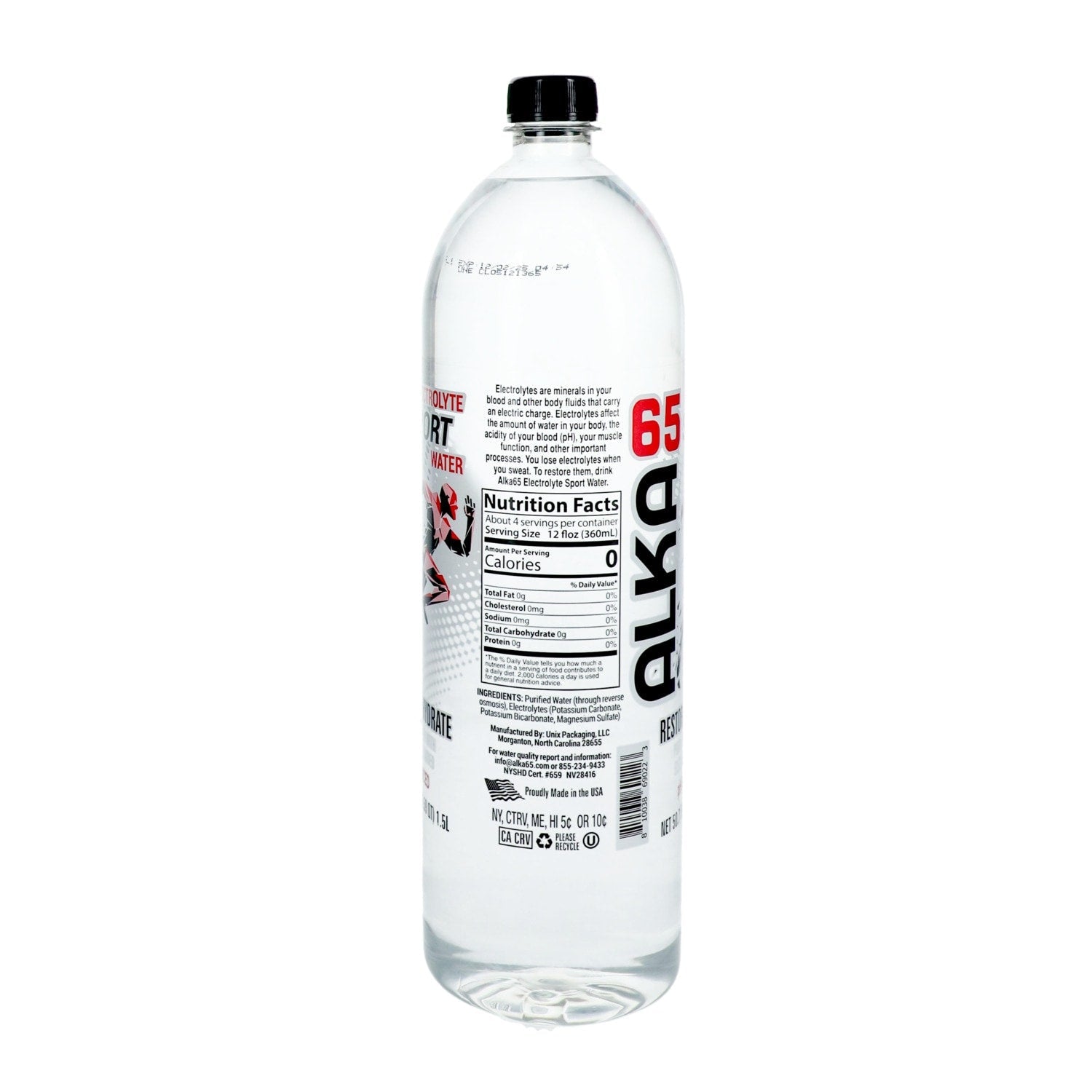 Alka 65 Sport Electrolyte Water, 50.7 oz.