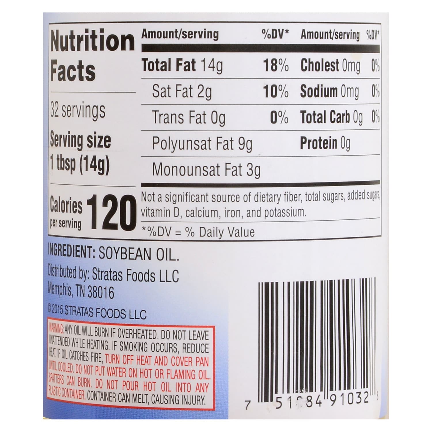 Golden Chef Vegetable Oil, 16 oz.