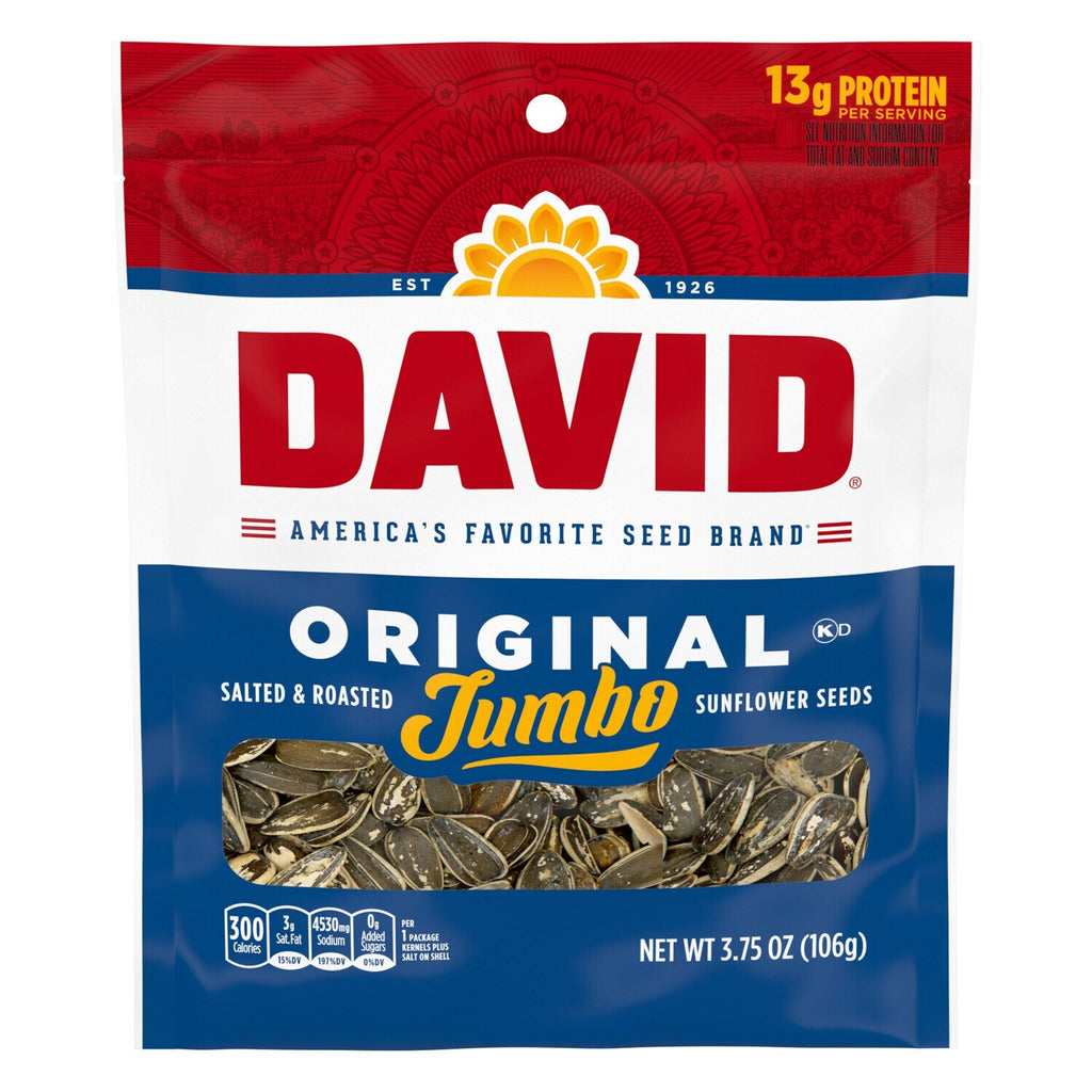 David Original Jumbo Sunflower Seeds, 3.75-oz.