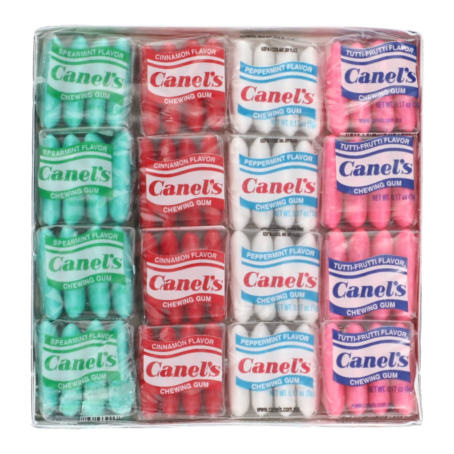 Canel's Flavored Chewing Gum, Assorted Flavors, 4-pc Pack.