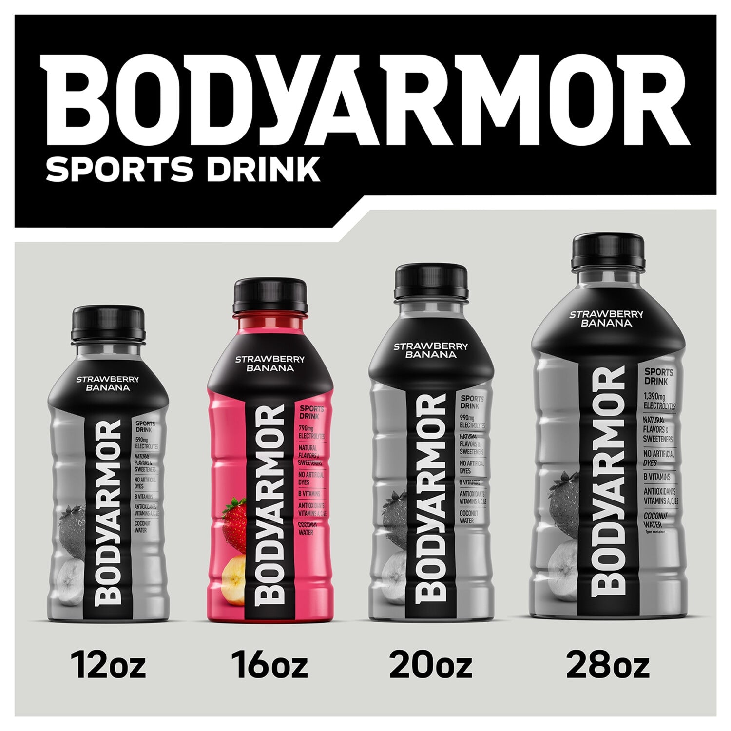 BODYARMOR Blackout Berry Sports Drink, 16 fl oz Bottle