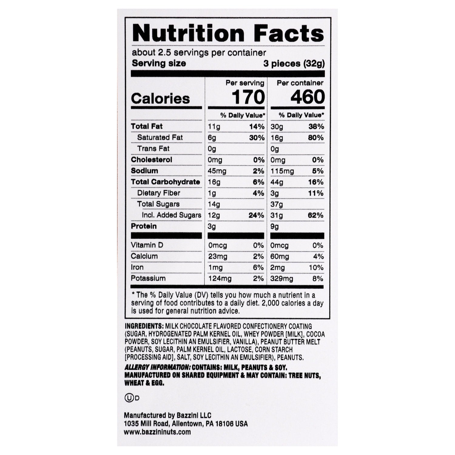 Bartons Peanut Butter Clusters, 3-oz.