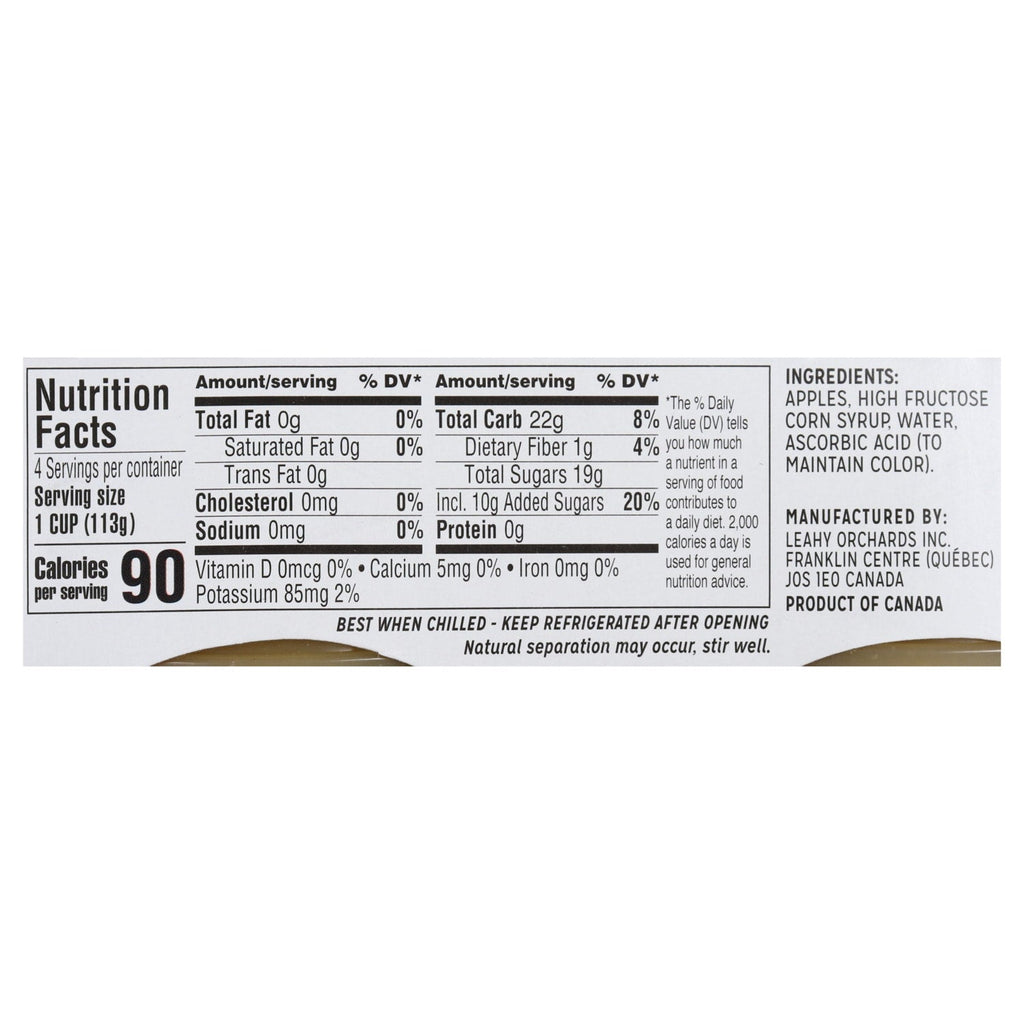 Applesnax Homestyle Applesauce, 4-ct. Packs