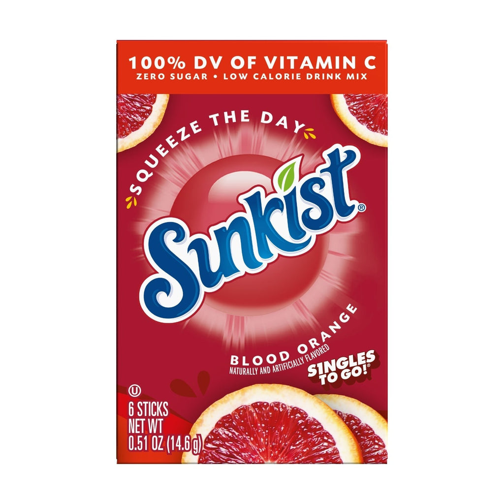 Sunkist Vitamin C Blood Orange Drink Mix, 6-ct. Box
