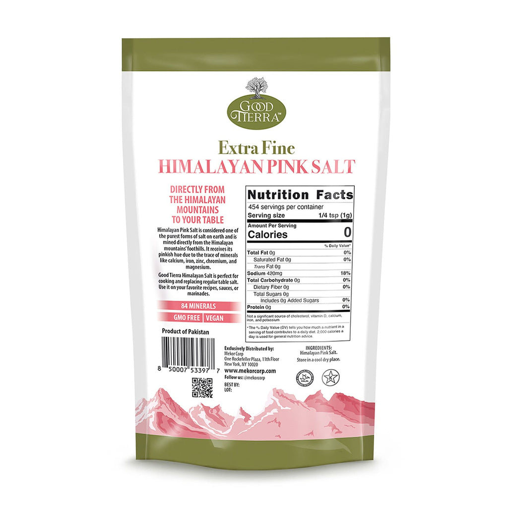 Good Tierra Extra Fine Himalayan Pink Salt, 1-ct.