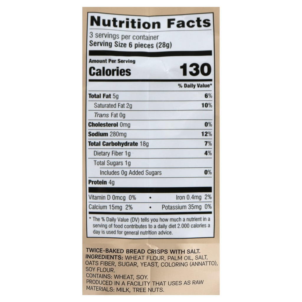 7 Days Bagel Chips - Sea Salt, 3.17 oz.