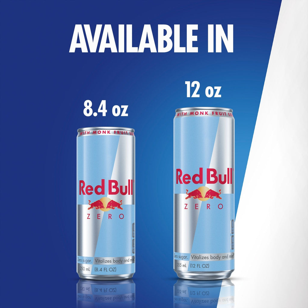 Red Bull Zero Energy Drink, 12 fl. oz. Can, 114mg Caffeine,&nbsp;Taurine&nbsp;&amp; B&nbsp;Vitamins