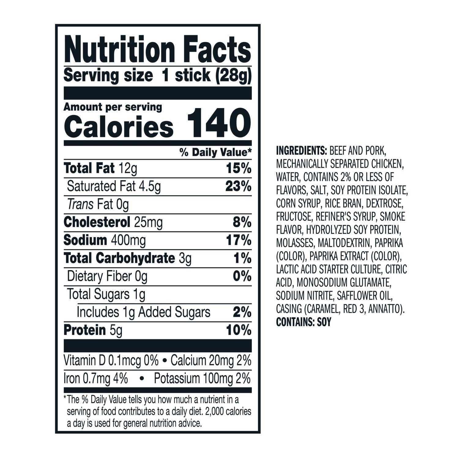 Jack Link's Wild Hot Snack Stick 1 oz