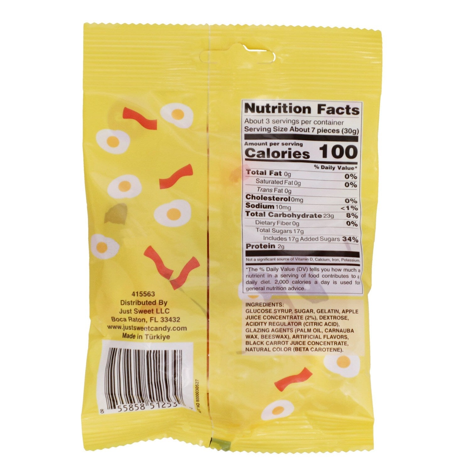 Gummy Bacon And Eggs Candy, 1-ct.