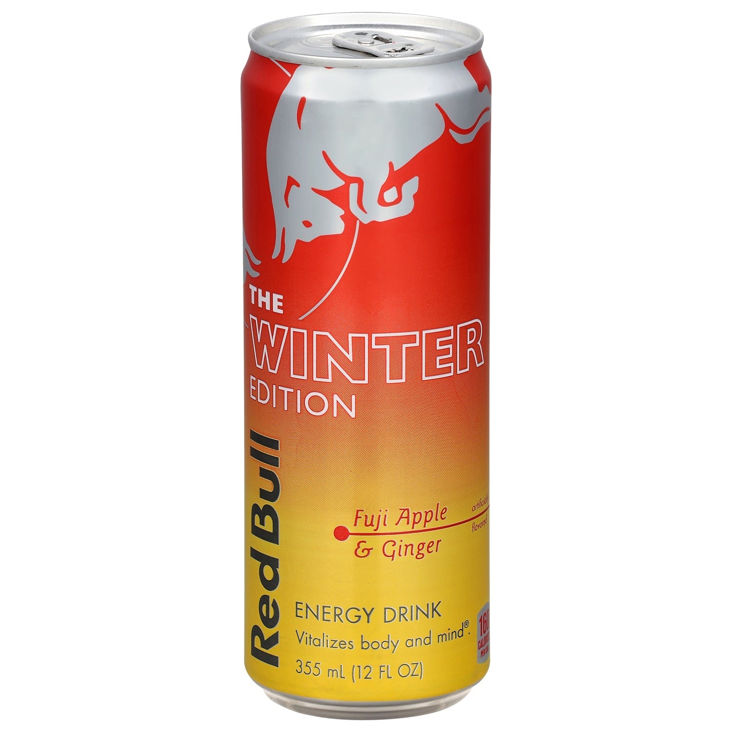 Red Bull Winter Edition Energy Drink, Fuji Apple &amp; Ginger, 12 fl. oz. Can, 114mg Caffeine, Taurine&nbsp;&amp; B&nbsp;Vitamins