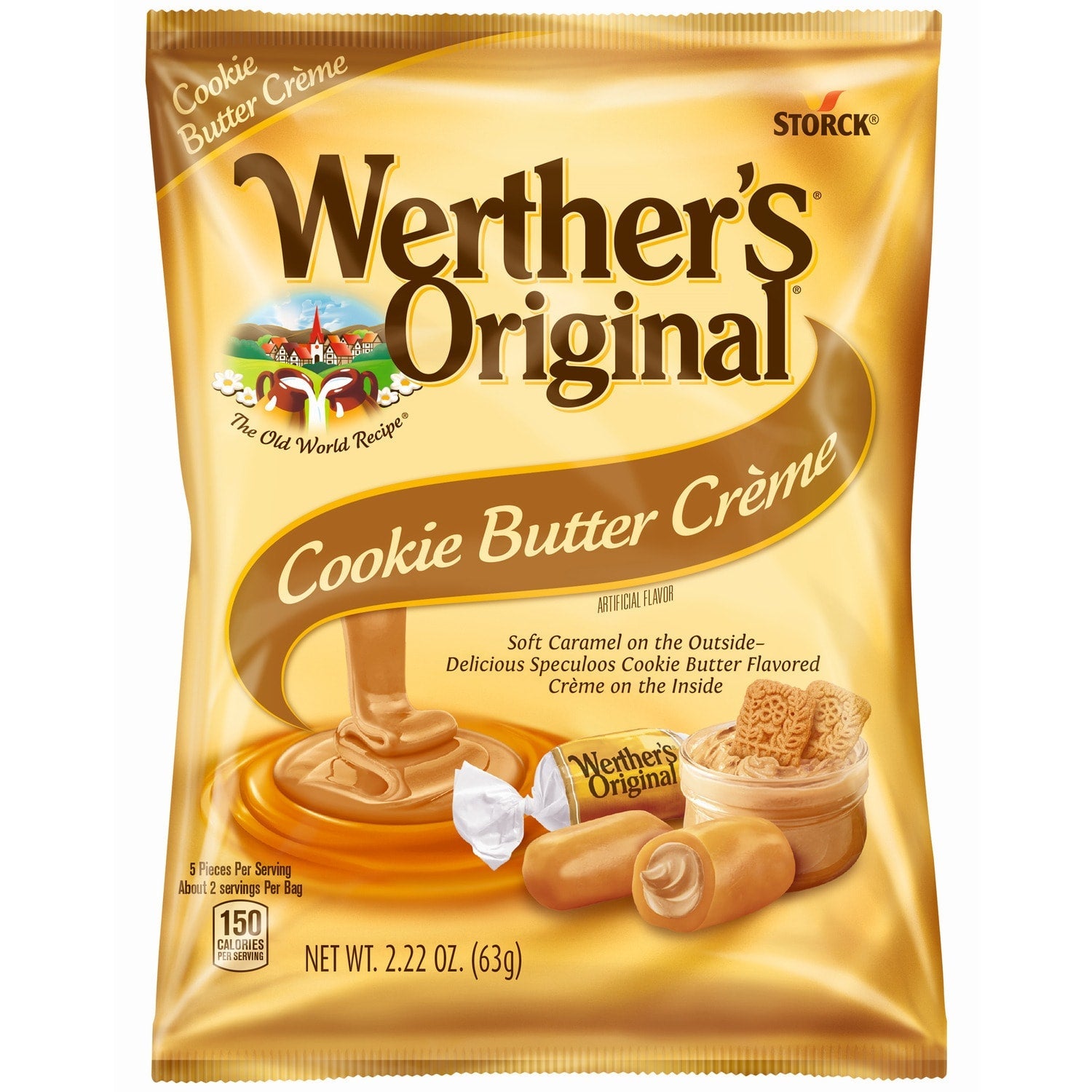 Wertherâs Cookie Butter CrÃ¨me Caramels, 2.2-oz. Bags