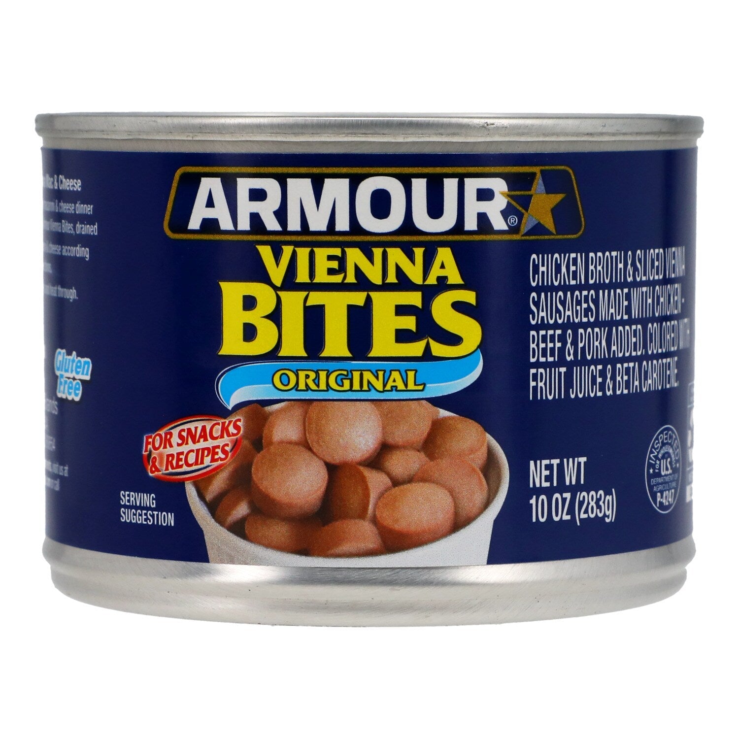 Armour Star Vienna Sausage Bites, Original Flavor, Canned Sausage, 10 oz.