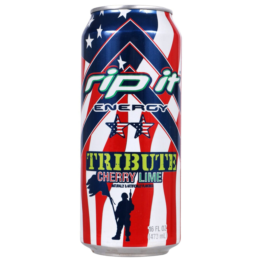 Rip It Tribute Cherry Lime Flavored Energy Drinks, 16 oz.