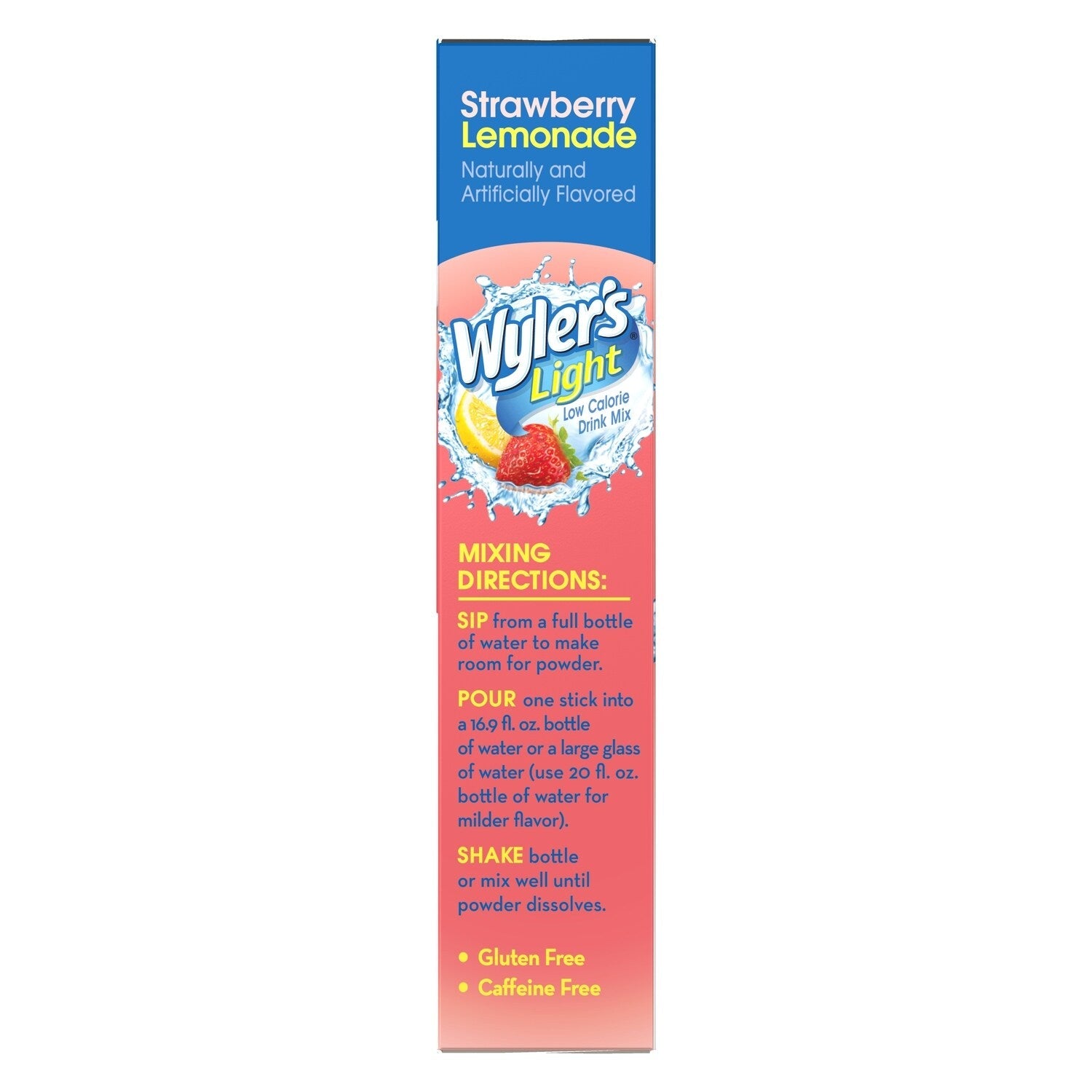 Wyler's Light Strawberry Lemonade Drink Mix, 8-pc Pack.