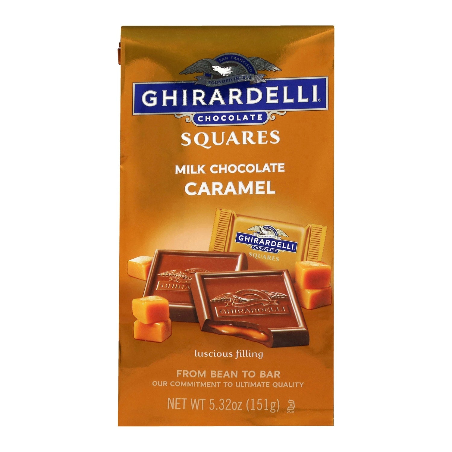 Ghirardelli Milk Chocolate Caramel Squares, 1-ct.