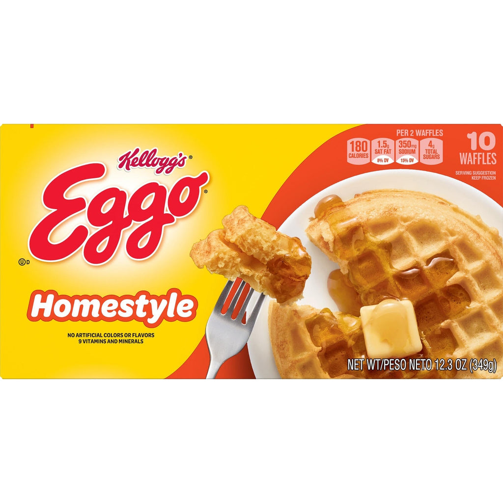 Kellogg's Homestyle Eggo Waffles, 10-pc Pack.