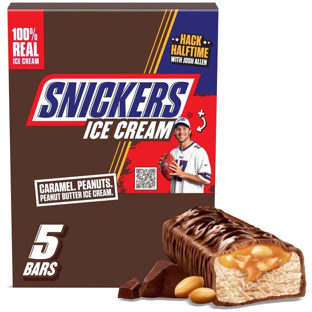 Snickers Peanut Butter Ice Cream, 5-pc Pack.