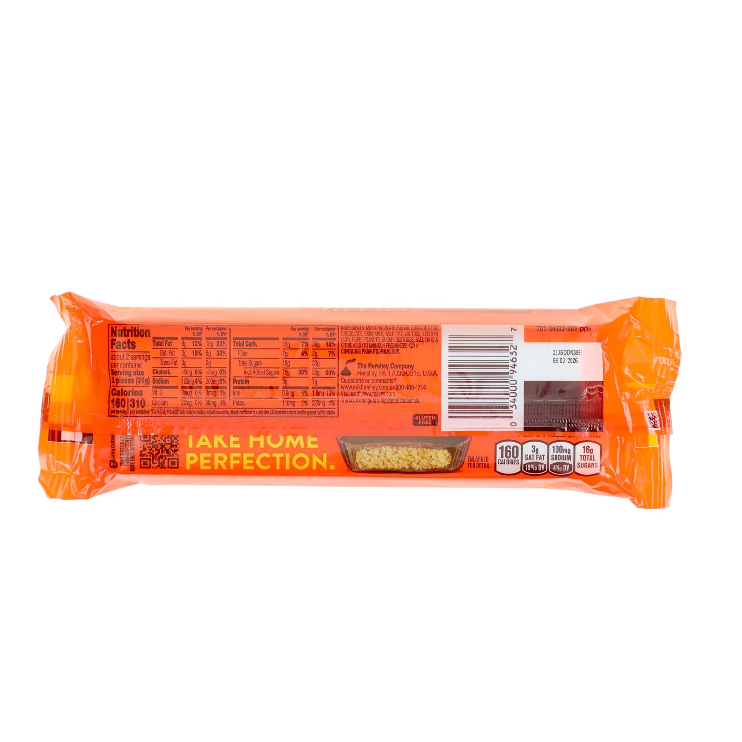 Reese's Milk Chocolate &amp; Peanut Butter Snack Size Cups, 4-pc Pack.