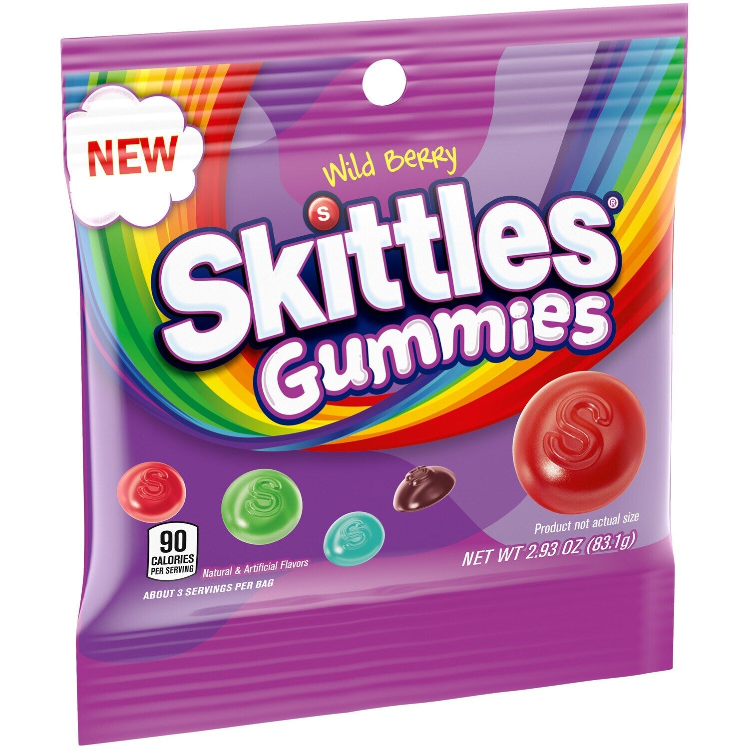 SKITTLES Wild Berry Gummy Candy (2.93oz)