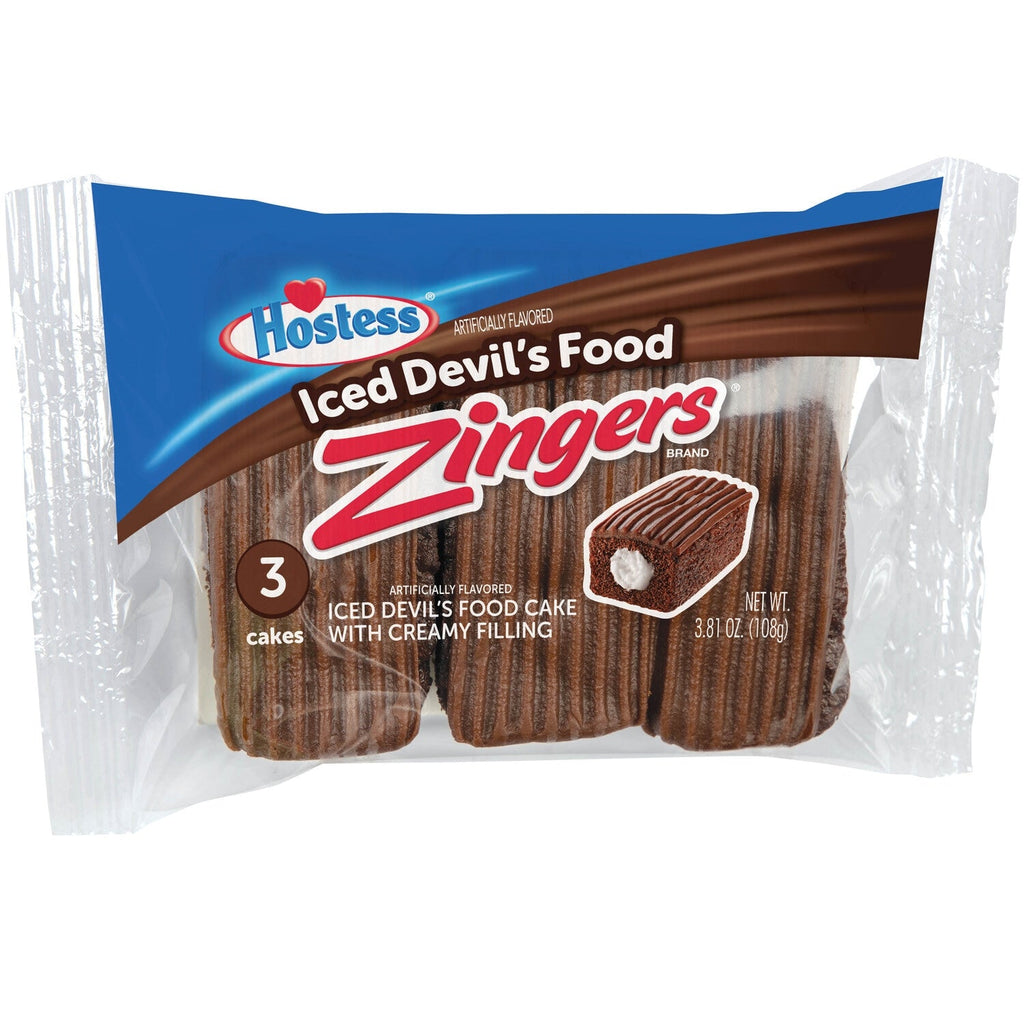 Hostess Iced Devil's Food Cake, 3-pc Pack.