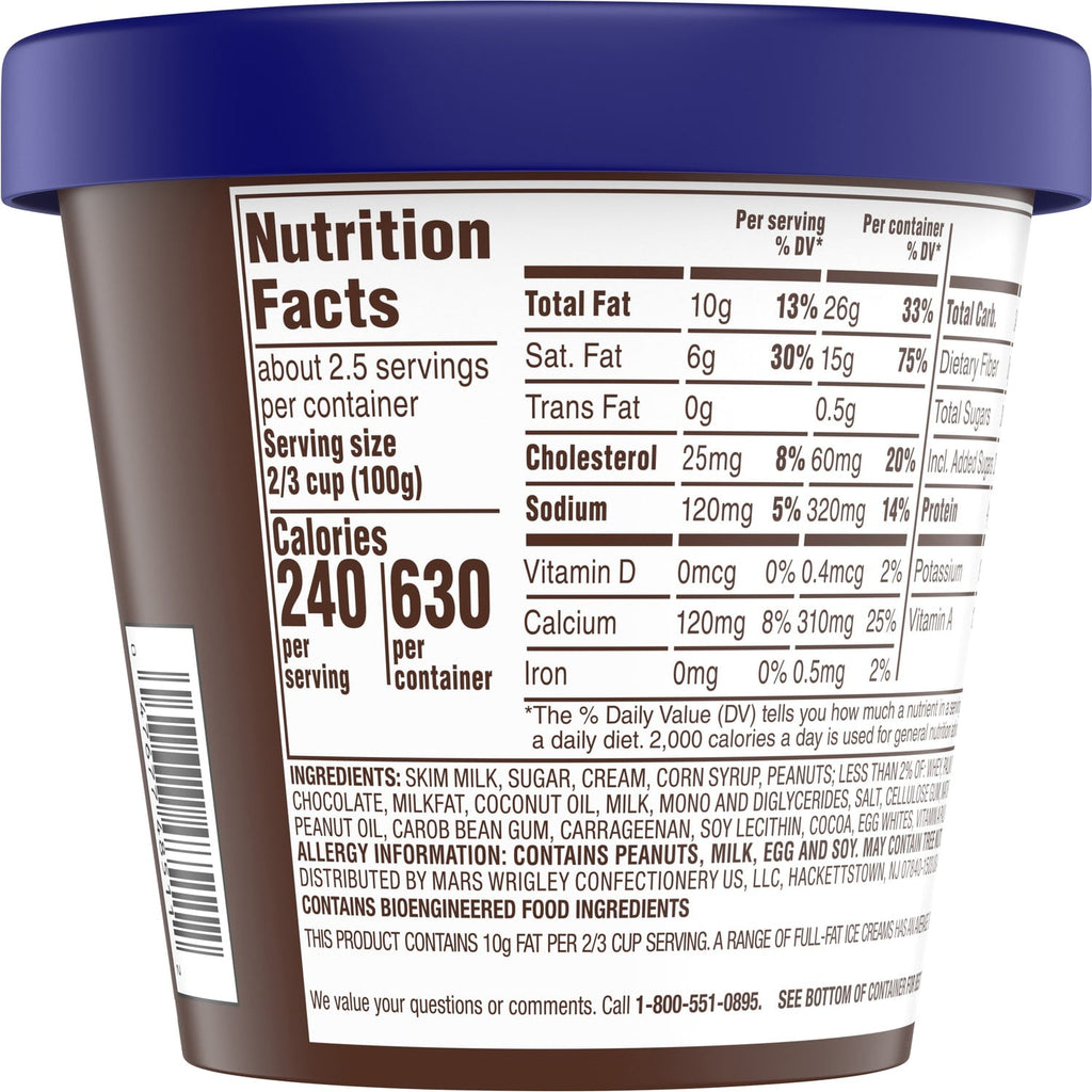Snickers Ice Cream Reduced Fat Vanilla Ice Cream, Caramel, and Snickers Candy Bar Pieces, 14 Oz