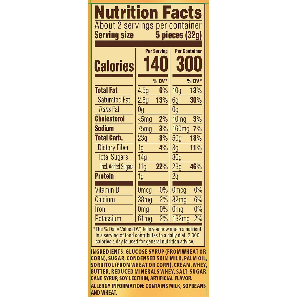 Werther's Original Chewy Caramel Candies, 2.4 oz. Bags