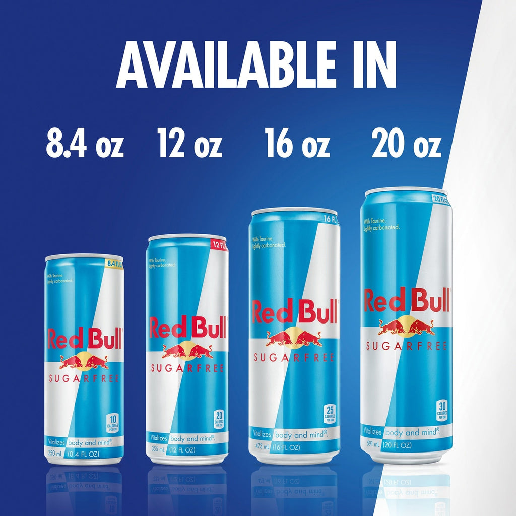 Red Bull Sugarfree Energy Drink, 114mg Caffeine, 12 fl oz Can
