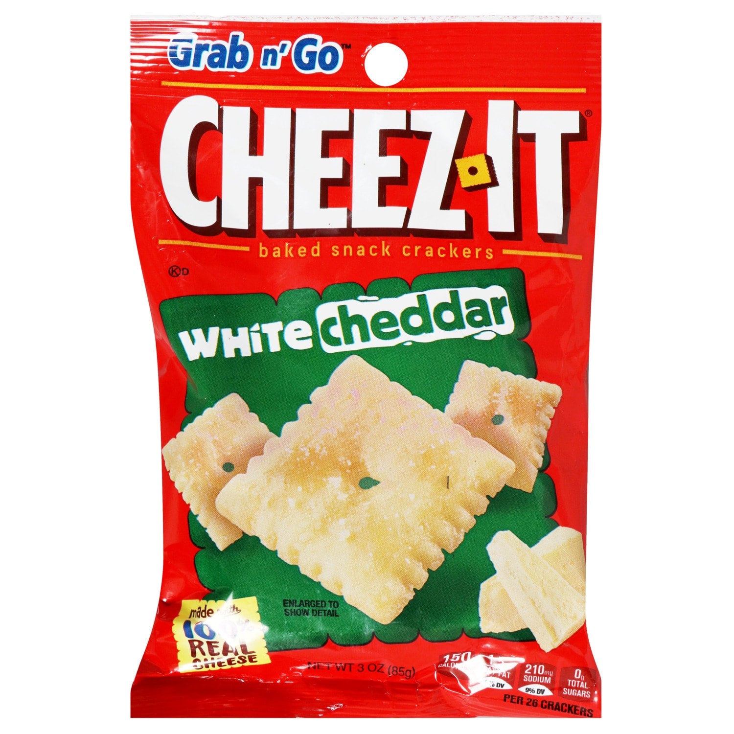 Kellogg's Cheez-It Baked Snack Cheese Crackers - White Cheddar, 3 oz.