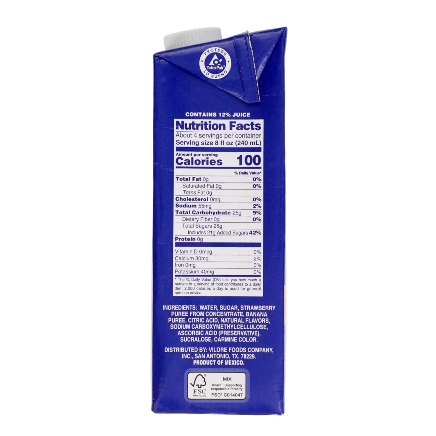 Jumex Strawberry Banana Nectar, 31.9 oz.