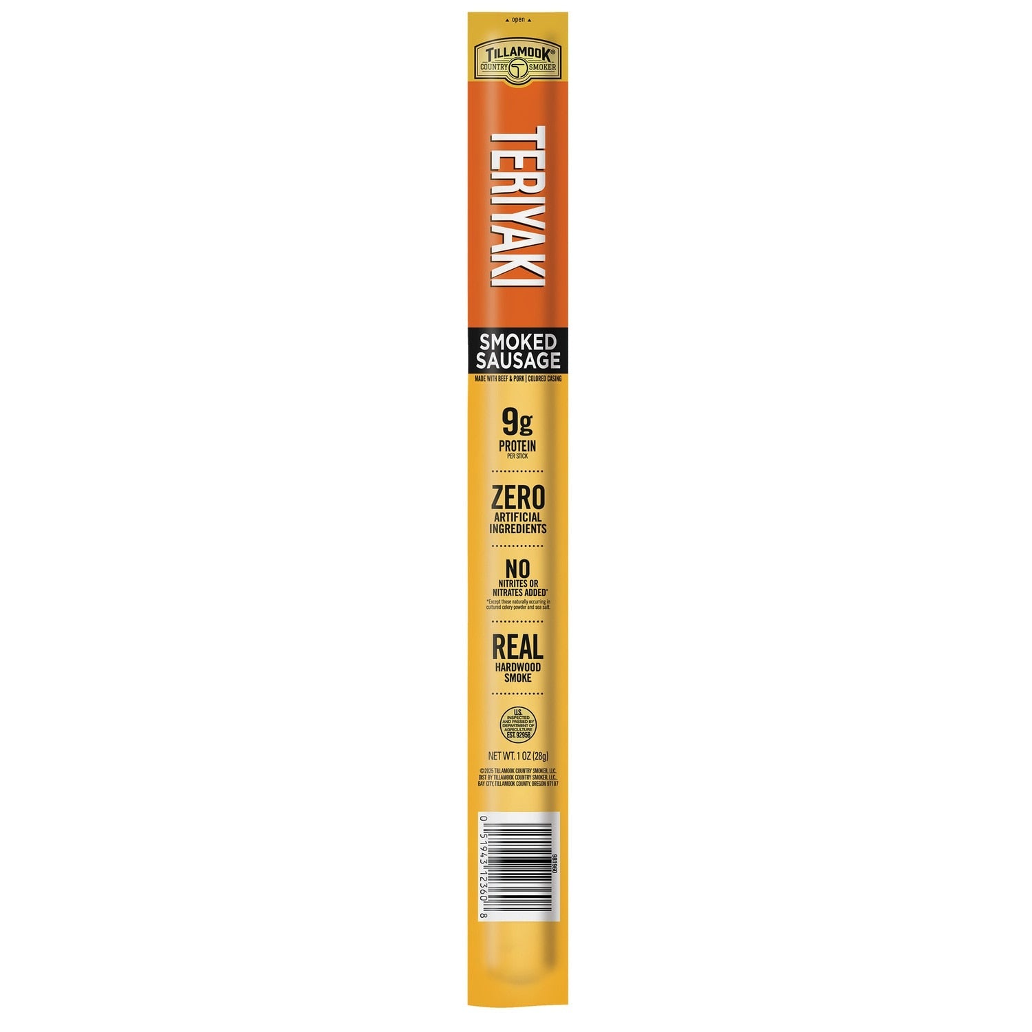 Tillamook Country Smoker Teriyaki Smoked Sausage, 1-ct.