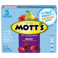 Mott's Berry Flavor Fruit Snacks, 3-pc Pack.