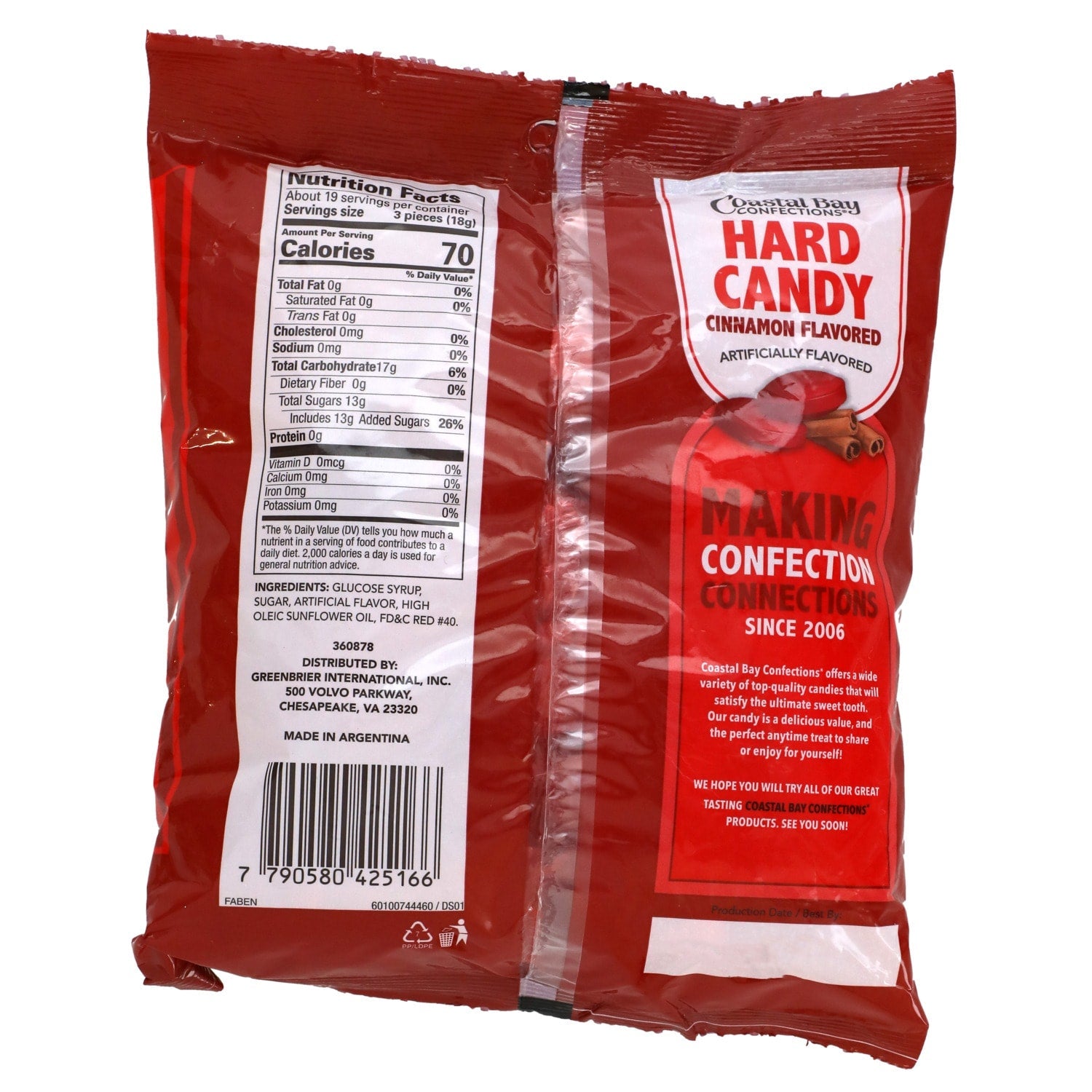 Coastal Bay Confections Cinnamon Candy, 12 oz.