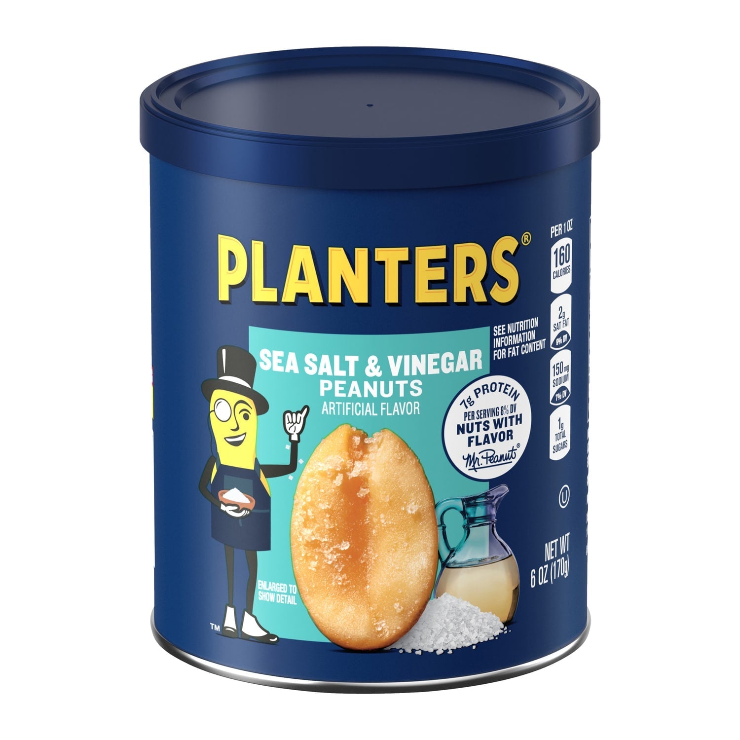 Planters Sea Salt and Vinegar Peanuts, 6 oz.