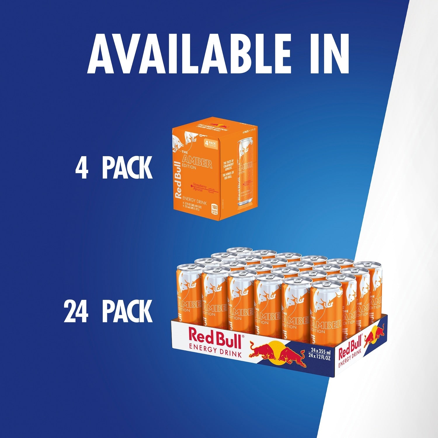 Red Bull Amber Edition Strawberry Apricot Flavored Energy Drink, 1-ct.