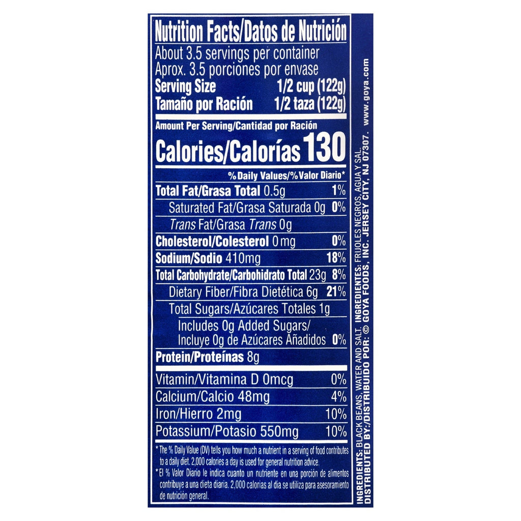 Goya Black Beans, 15.5-oz. Cans