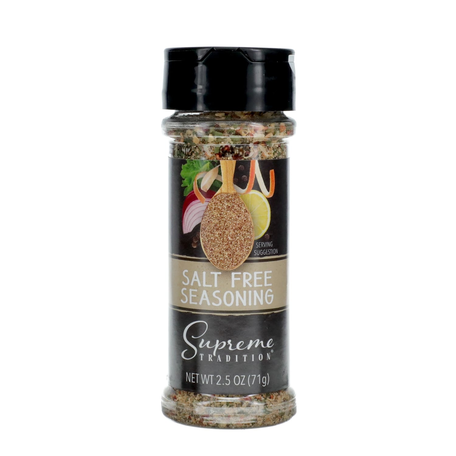 Supreme Tradition Salt-Free Seasoning, 2.5-oz. Bottle