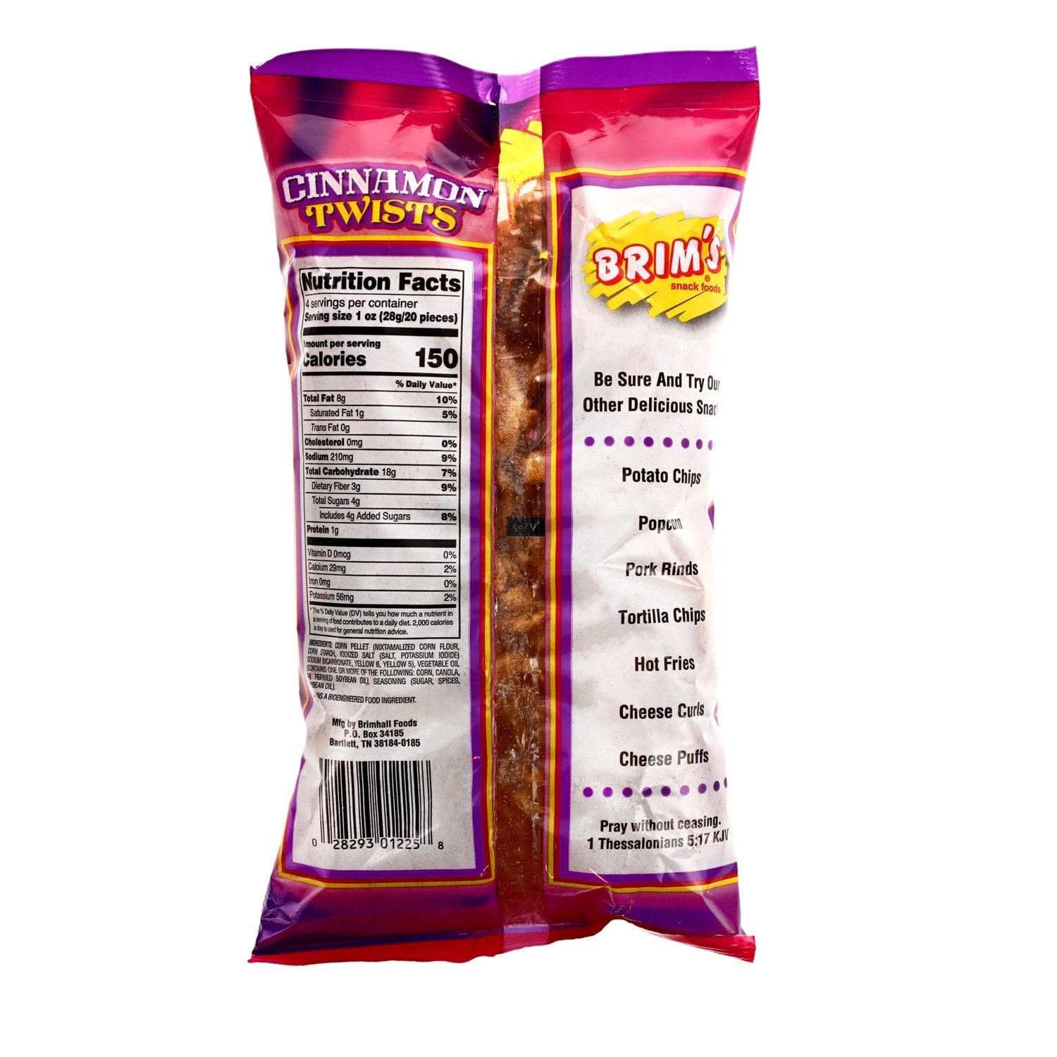 Brims Cinnamon Twists, 4 oz. Bag