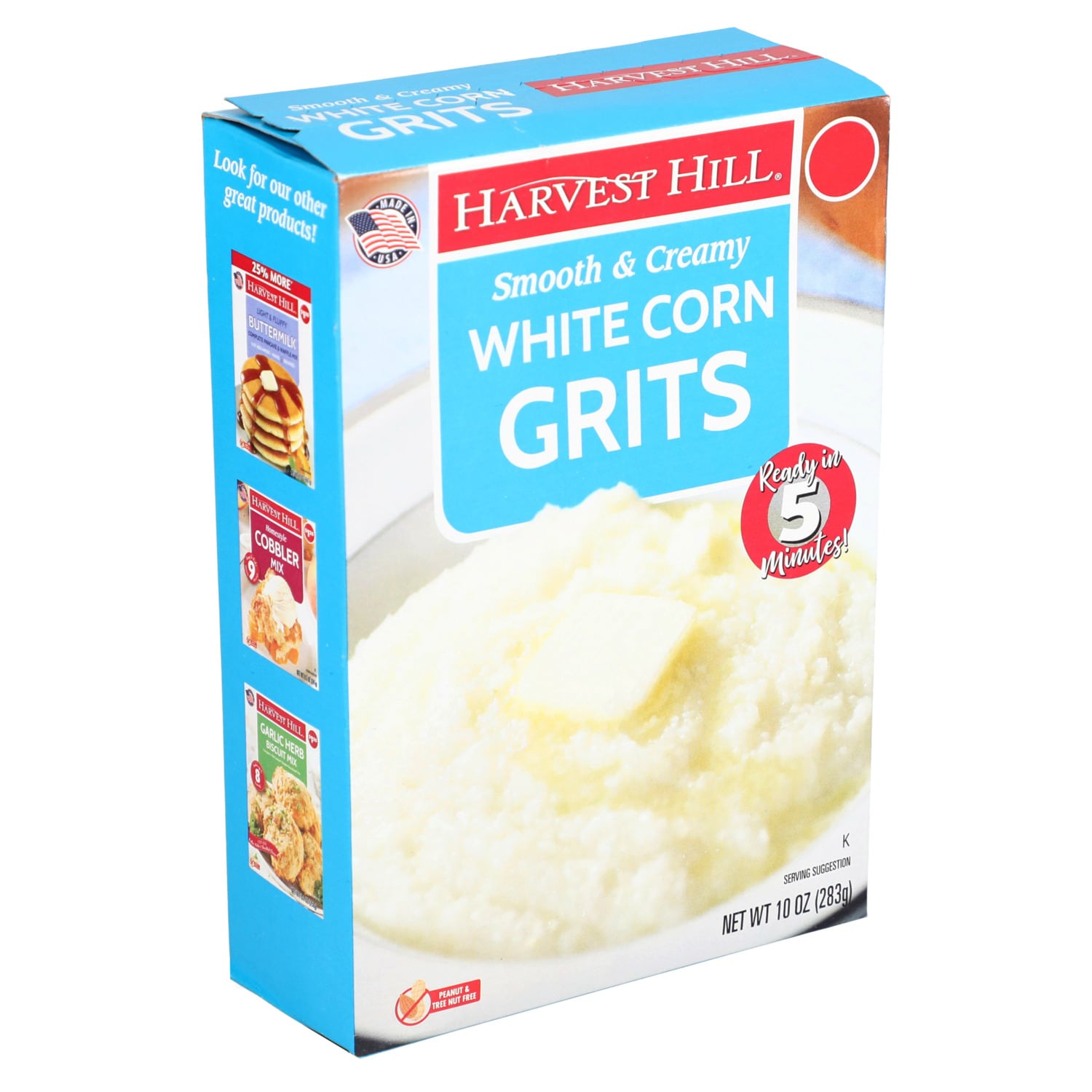 Harvest Hill Premium White Grits, 10 oz.