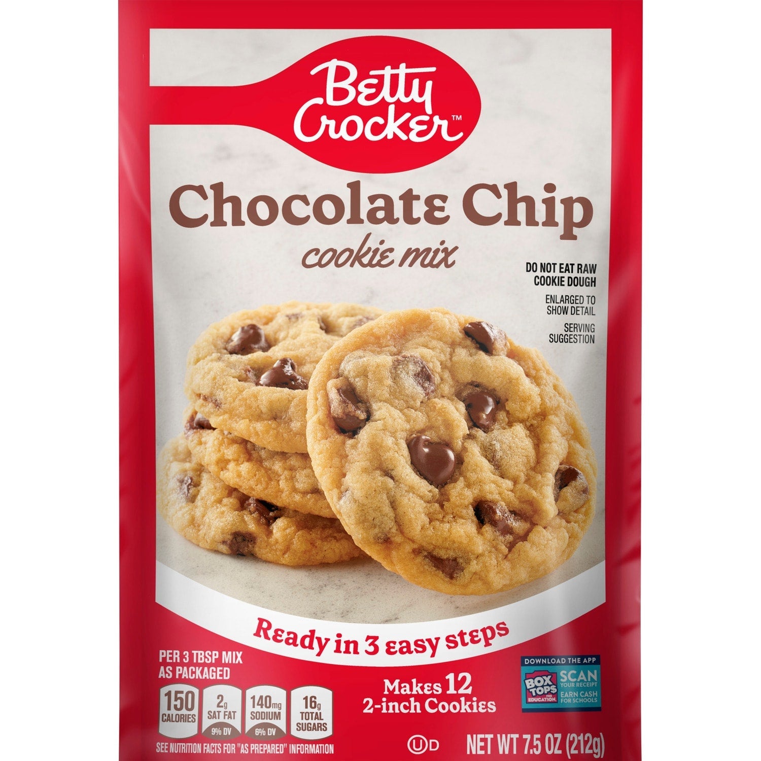Betty Crocker Chocolate Chip Cookie Mix, 7.5-oz.