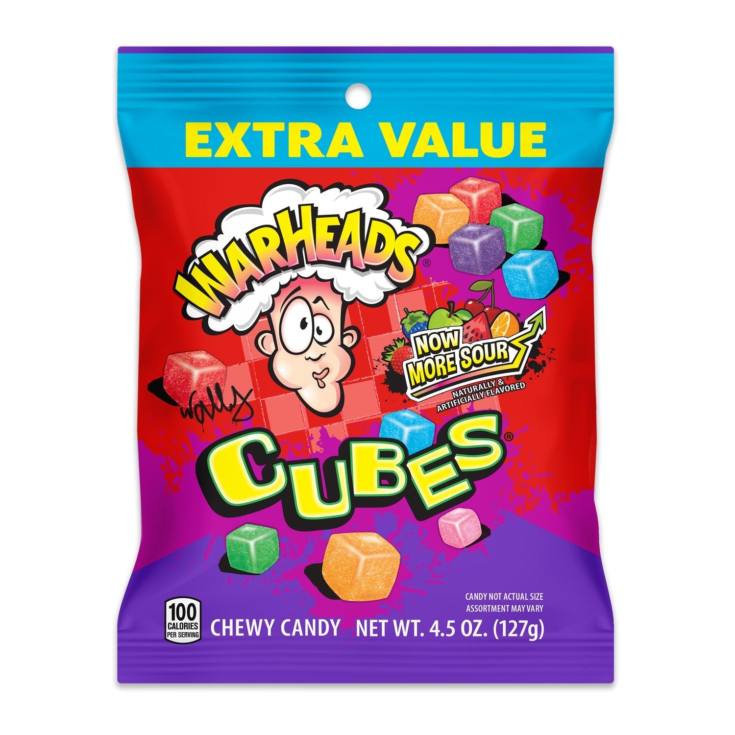 Warheads Sour Cubes, 4.5-oz. Bags