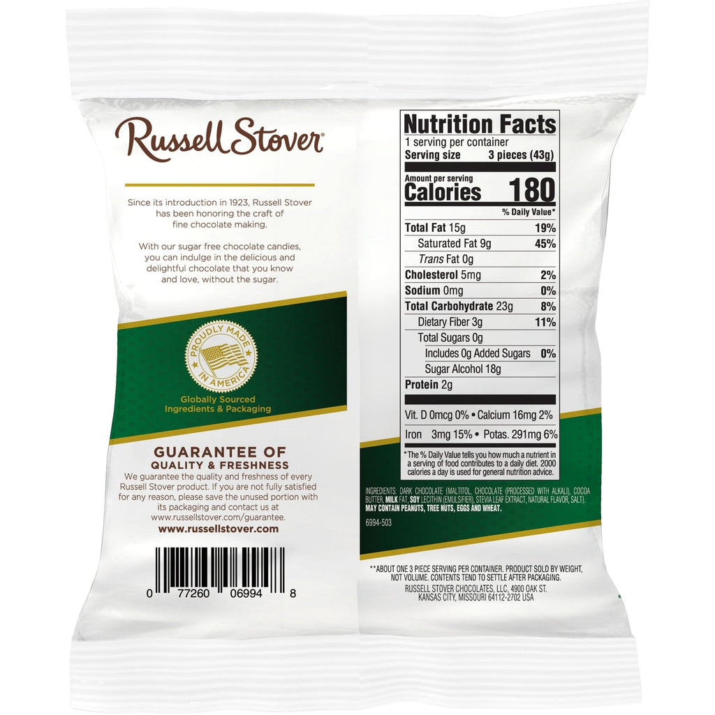 Russel Stover Sugar Free Dark Chocolate Candy, 1-ct.