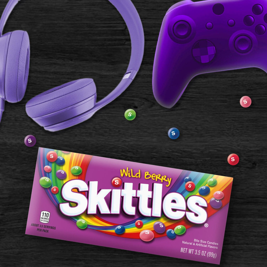 SKITTLES Wild Berry Chewy Candy Theater Box, 3.5 oz Box