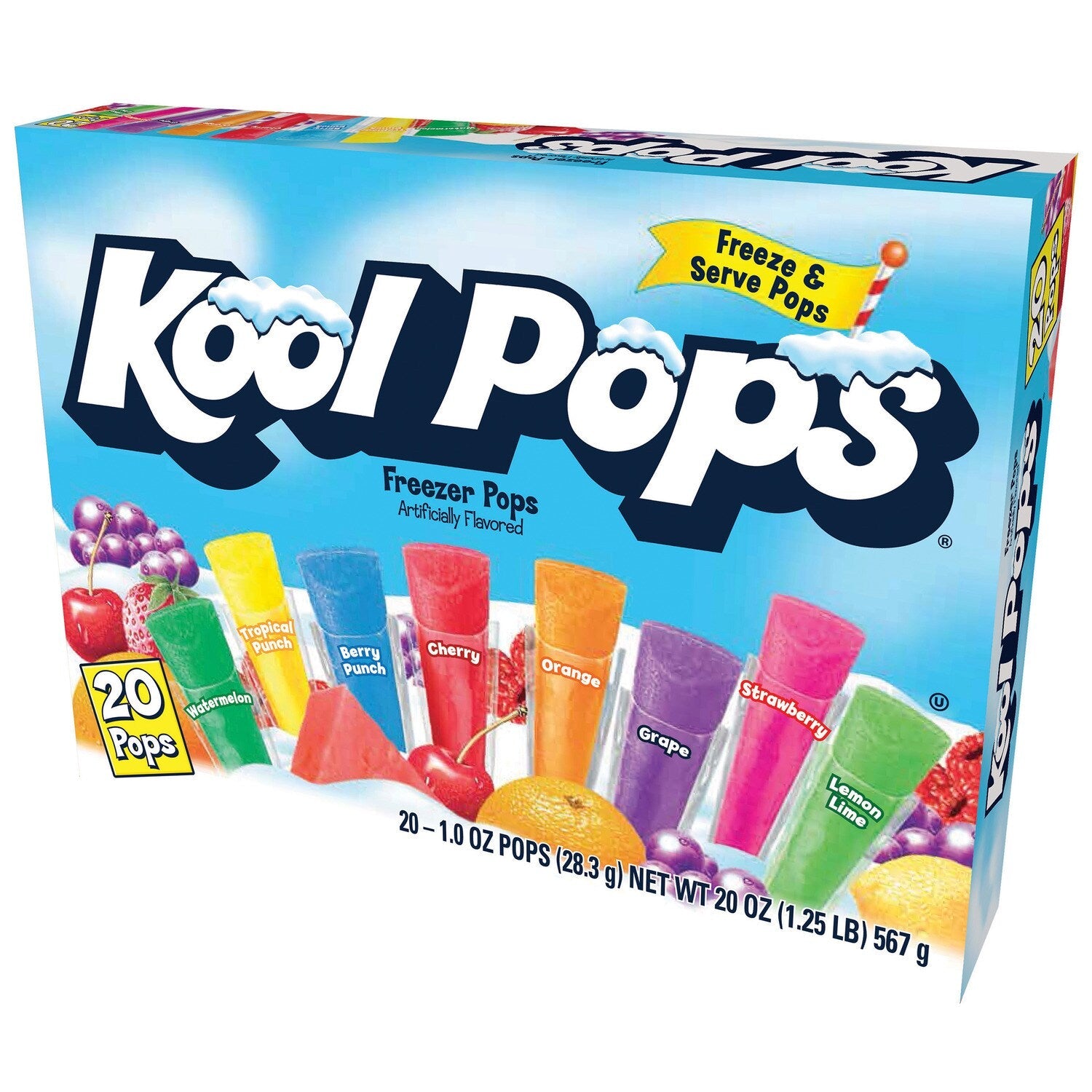 Kool Pops Original Freezer Pops, 20-ct. Boxes