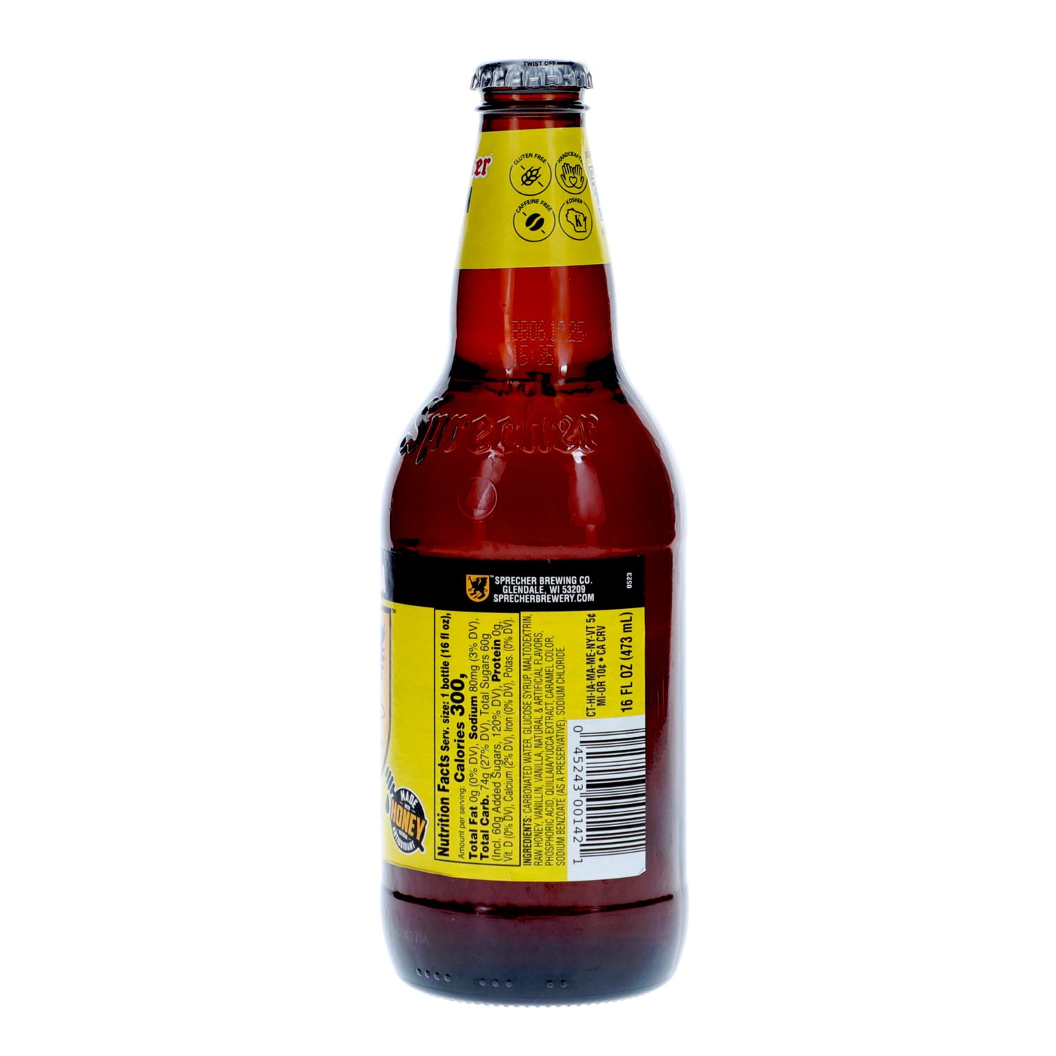 Sprecher Fire Brew Cream Soda, 16 oz.