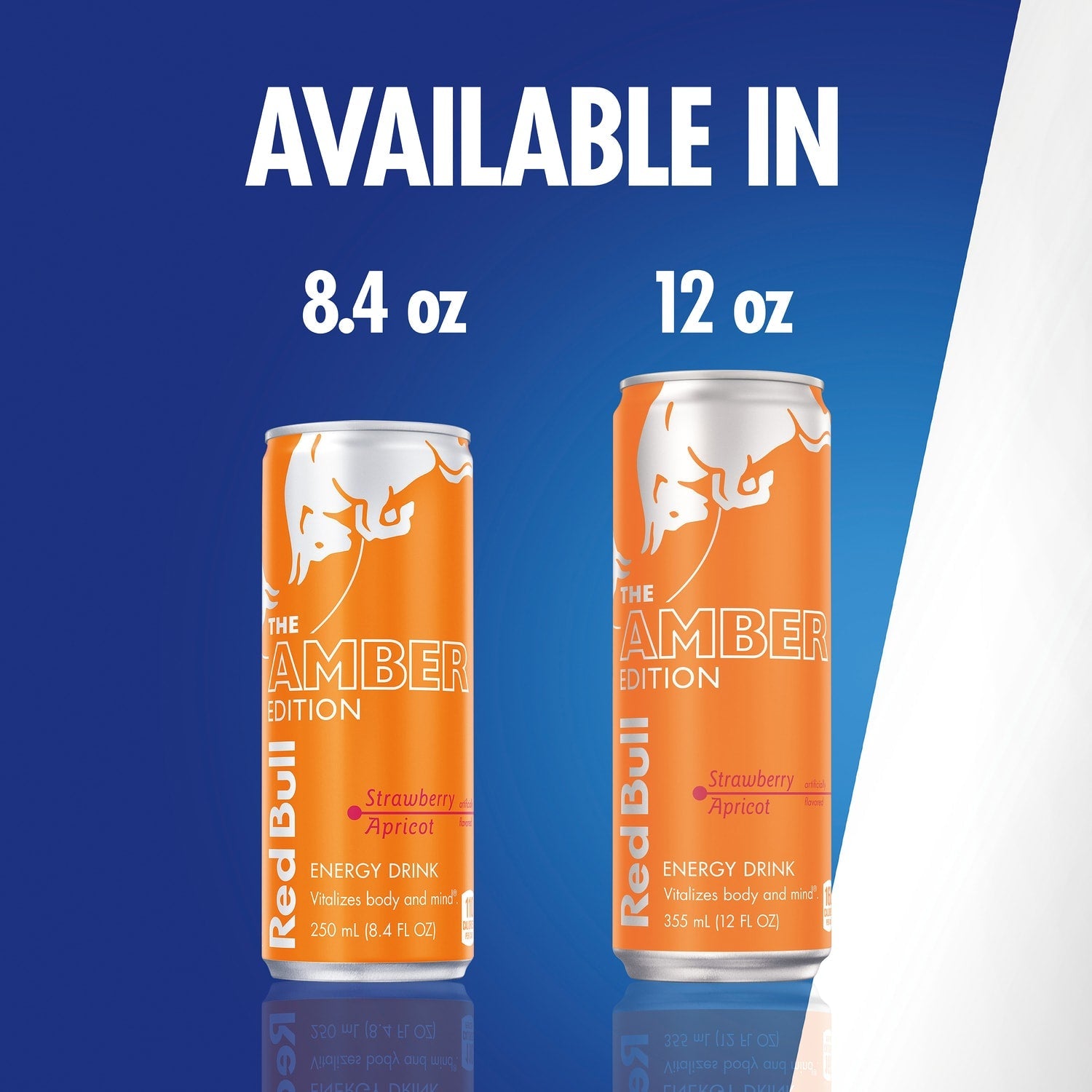 Red Bull Amber Edition Energy Drink, Strawberry Apricot, 80mg Caffeine, 8.4 fl oz Can