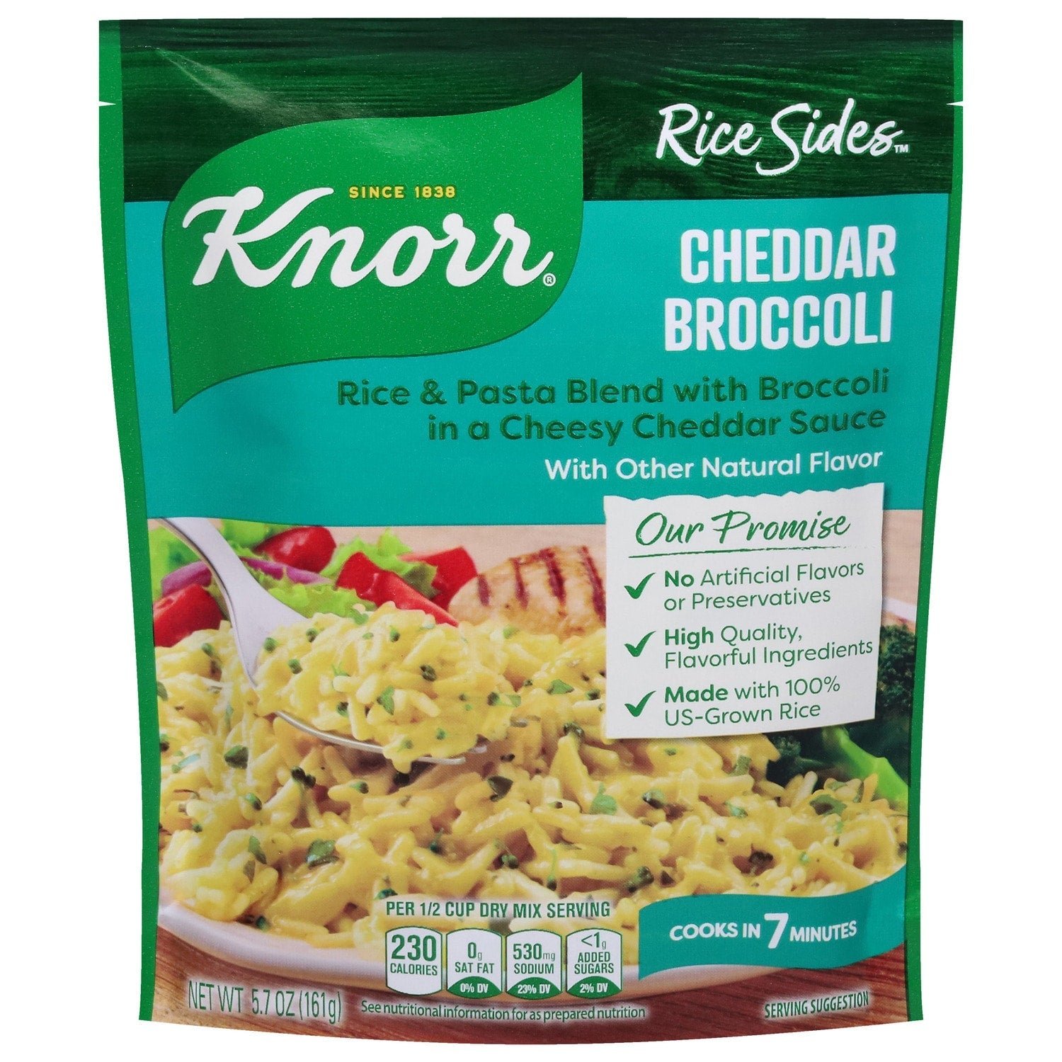 Knoor Cheddar Broccoli Rice Sides, 1-ct.