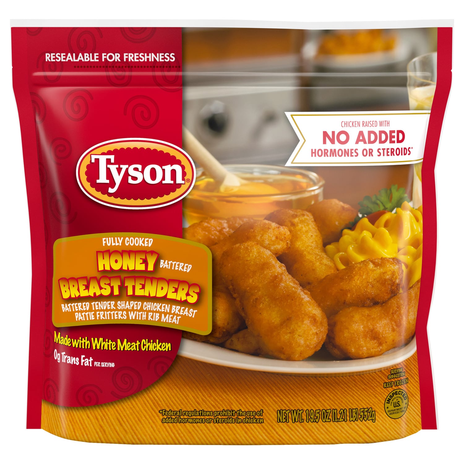 Tyson Frozen Honey Battered Chicken Tenders, 19.5 oz.