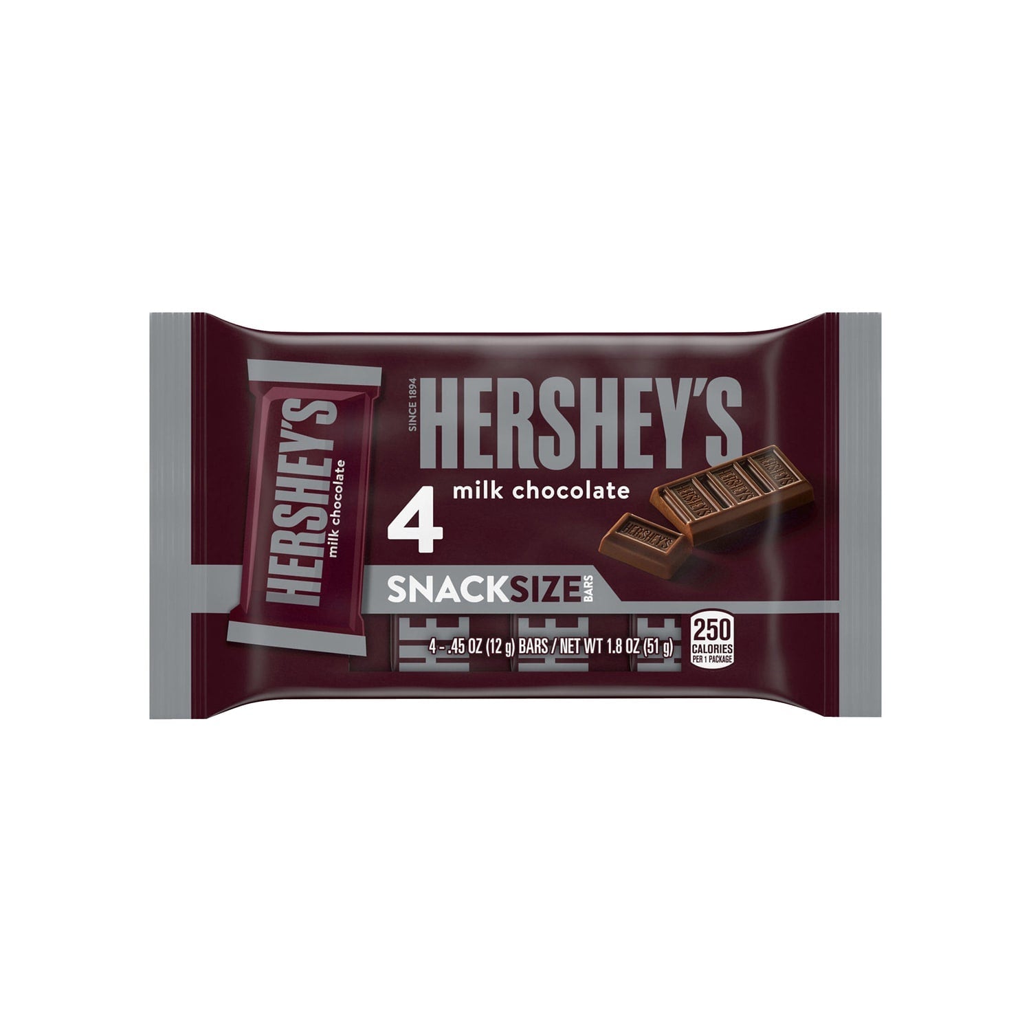 Hershey's Milk Chocolate, 4-pc Pack.
